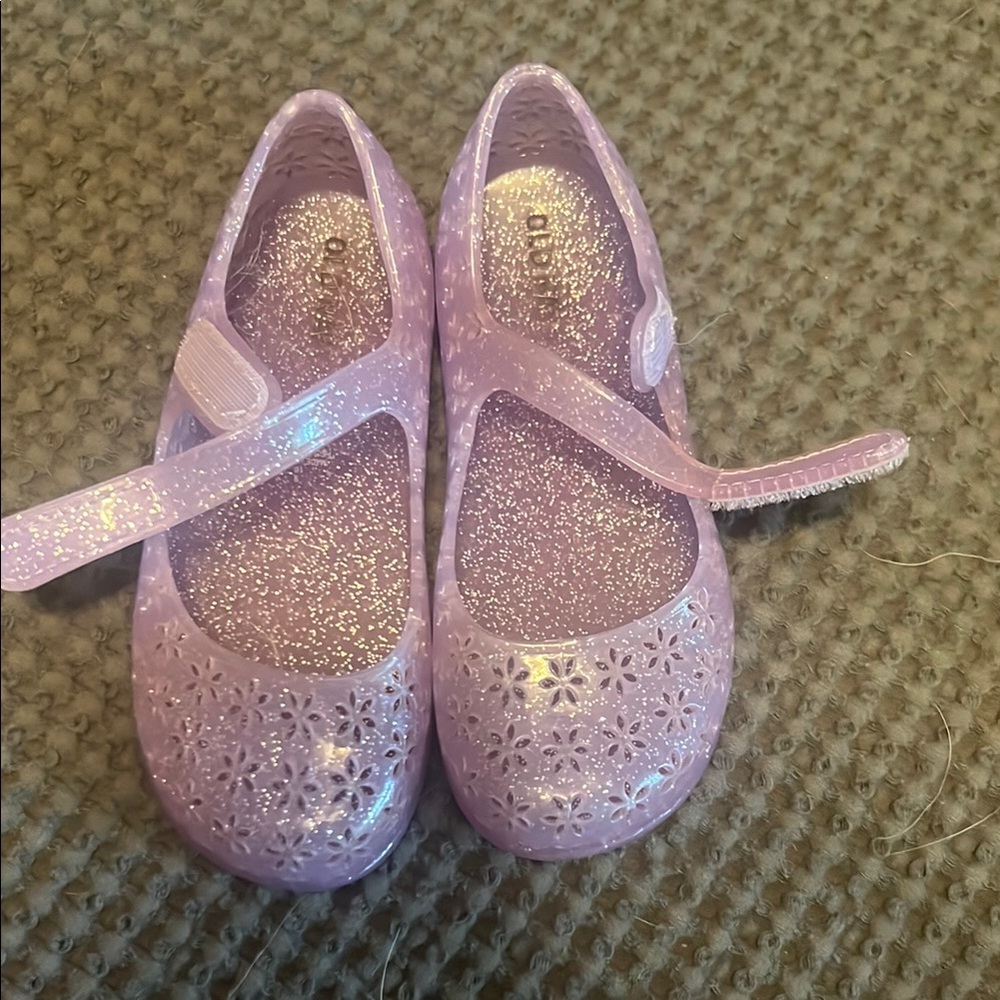 Old Navy Purple Dress Shoes with Glittery Finish